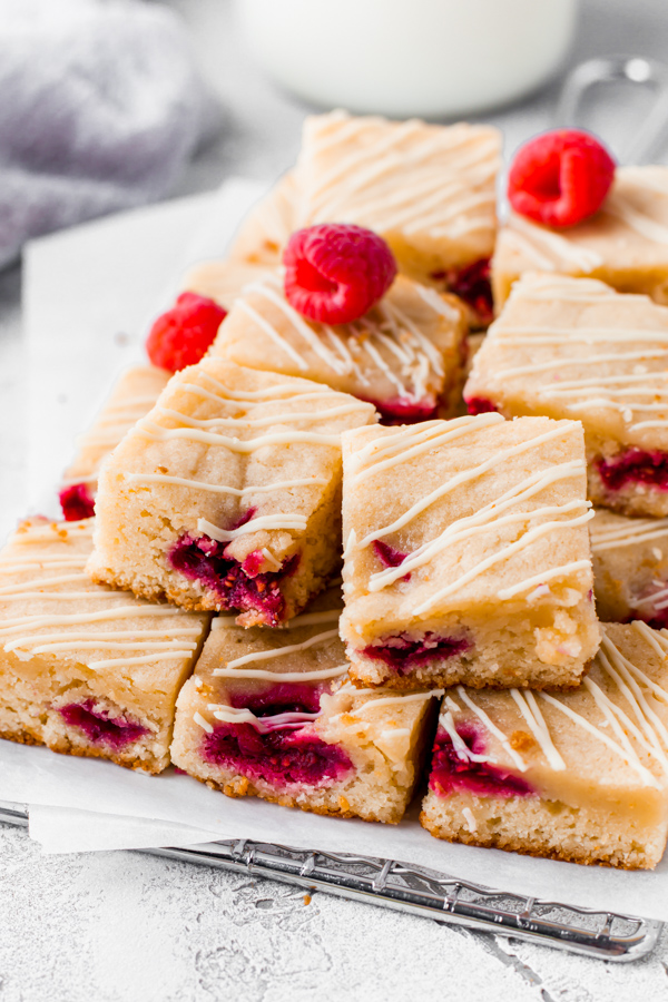 Raspberry Blondies